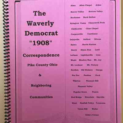 The Waverly Democrat 1908 Correspondence Book