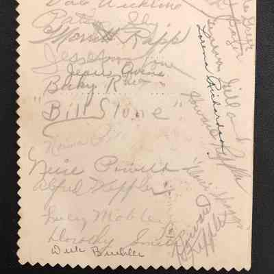 Autograph page