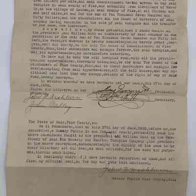James Emmitt Turnpike Deed - 1892