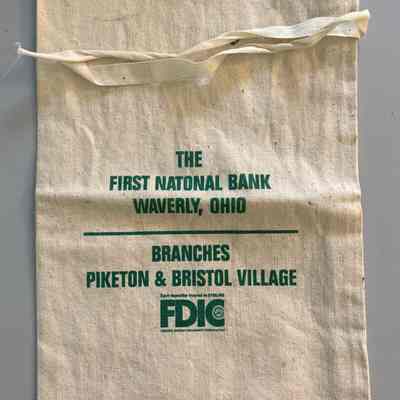 First National Bank Transaction Bag