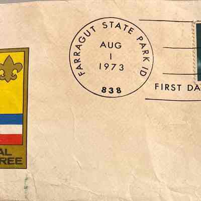 Boy Scout National Jamboree Commemorative Envelope, Stamp and Cancellation