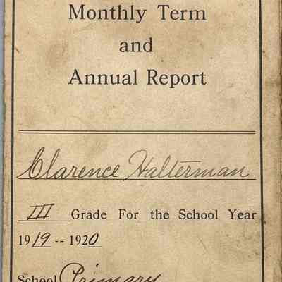 Pike County Public schools grade card 1919