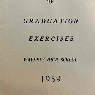 Waverly High School Graduation Program