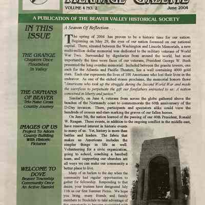 The Beaver Valley Heritage Gazette - June 2004