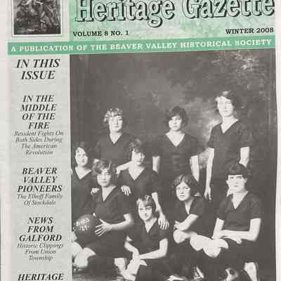 The Beaver Valley Heritage Gazette - Winter 2008