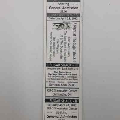 Swiss Navy Ticket Stub
