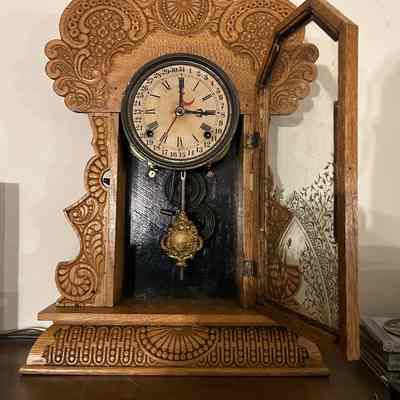Ingraham Mantle Calendar Clock