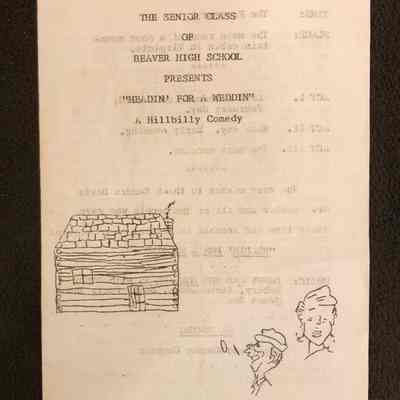 Beaver High School Class Play Program