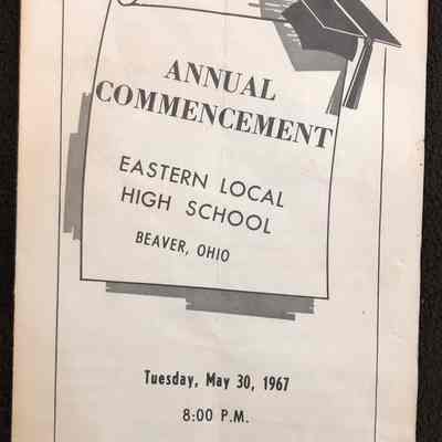 Eastern High School Commencement Program - 1967
