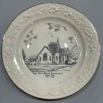 Beaver Methodist Episcopal Church Commemorative Plate - Beaver, Ohio
