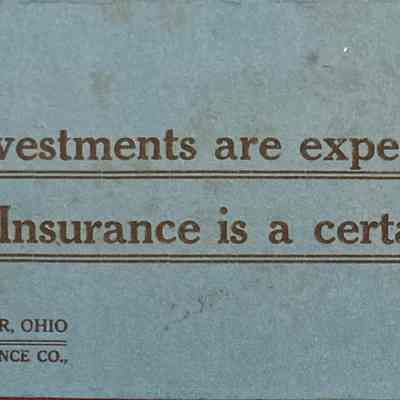 J. Erie Nutt Insurance Company Ink Blotter