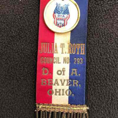 Daughter,s of America Membership Ribbon