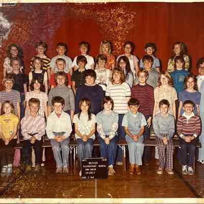 Beaver Elementary School Fourth Grade Class - 1978