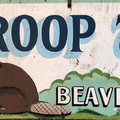 Boy Scout Troop 73 Sign - circa 1970