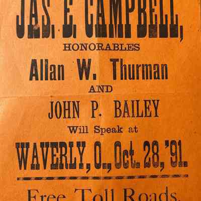 1891 Political Rally Handbill