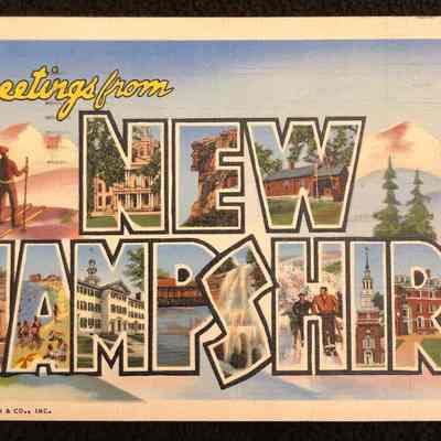 New Hampshire Postcard - 1943