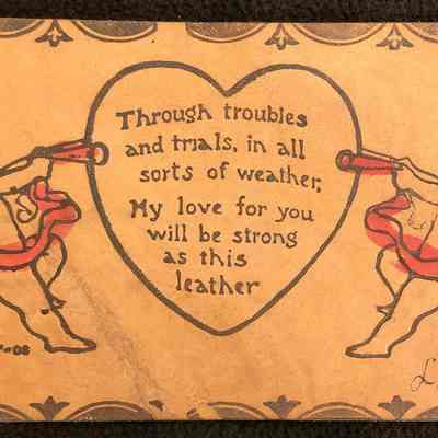 Leather Postcard - Beaver, Ohio