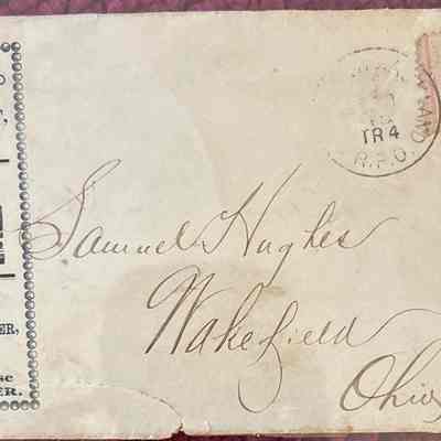 James Emmitt Miller and Distiller Envelope - 1889