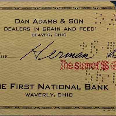 Dan Adams & Son Check