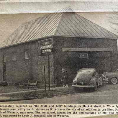 First National Bank Newspaper Clipping - 1953