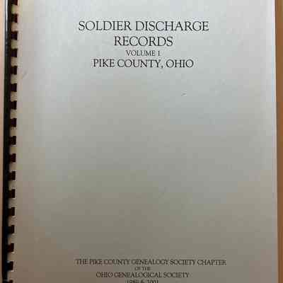 Soldier Discharge Records Book