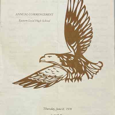Eastern High School Commencement Program - 1978