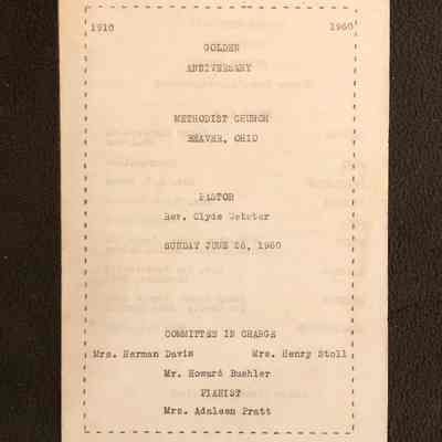 Beaver Methodist Church Golden Anniversary Program