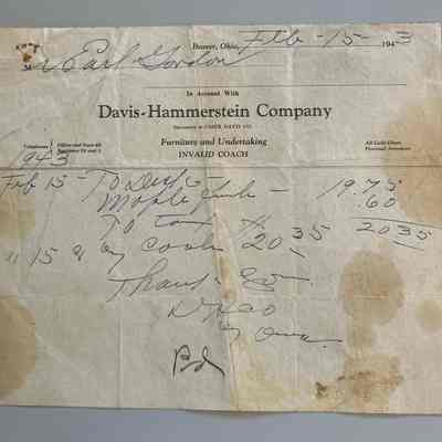 Davis - Hammerstein Company Letterhead