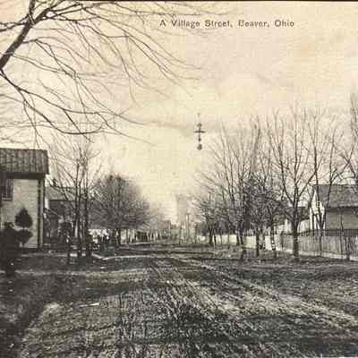 Main Street Beaver, Ohio Photograph Postcard