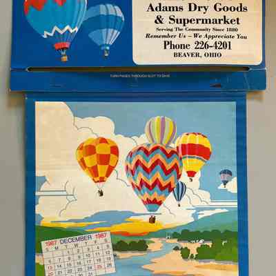 Adam’s Dry Goods & Supermarket Calendar - 1988