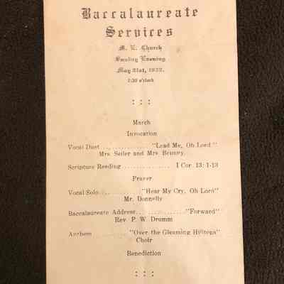 Piketon High School Baccalaureate Program - 1922