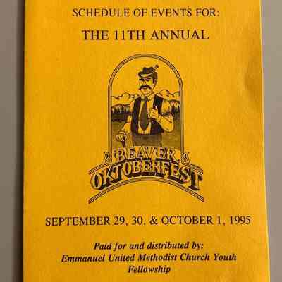 Beaver Oktoberfest Program - 1995