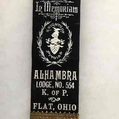 Reverse side worn for memorial services.