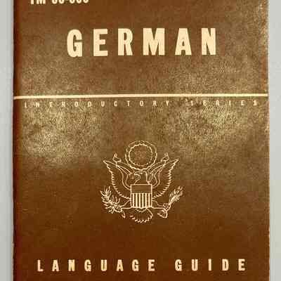 German Language Guide – United States Army