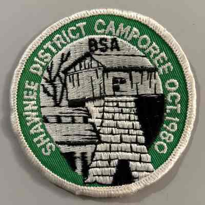 Boy Scout Shawnee District Camporee Patch - 1980