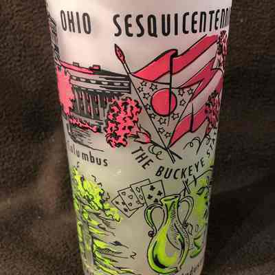 Ohio Sesquicentennial Glass - 1953