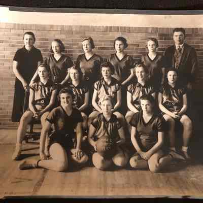 Beaver High School Girls Basketball Team - 1937