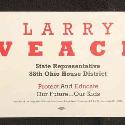 Larry Veach for Ohio House of Representatives- 1998