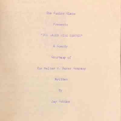 Beaver High School Class Play
