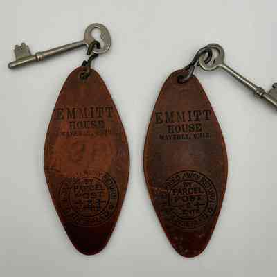 Emmitt House Room Keys - circa 1910