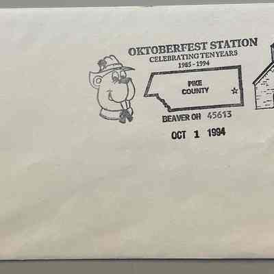 1994 Beaver Oktoberfest Commemorative Postmark