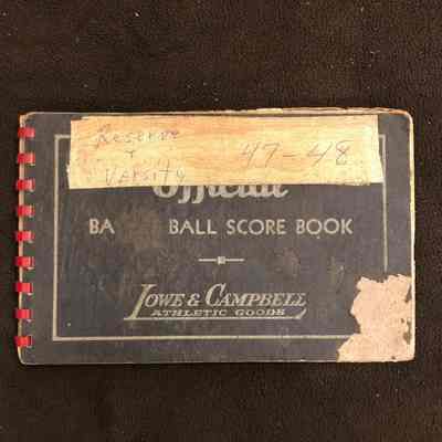 Beaver High School Boys Basketball Team Scorebook - 1947