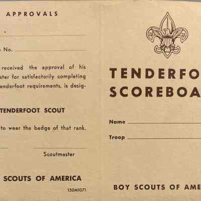Boy Scout Rank Scorecard