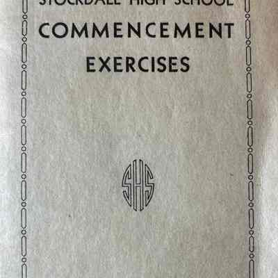 Stockdale High School Commencement Program - 1946