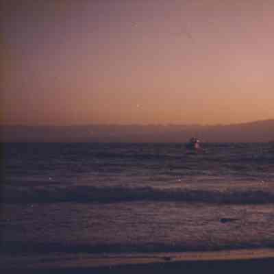 Boat at sunrise