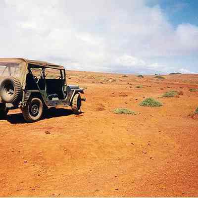 Jeep sitting on hard pan: Origsize: 3.5" x 5"; Origformat: Print-Photographic; Resolution: 200 dpi