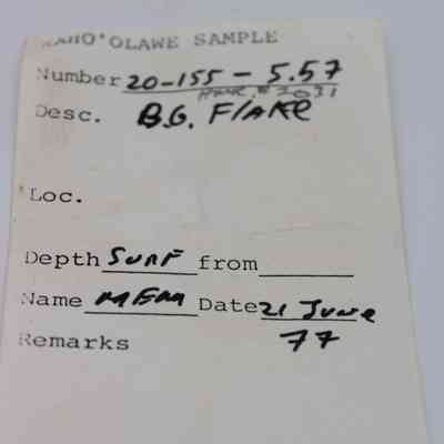 Basaltic glass flake