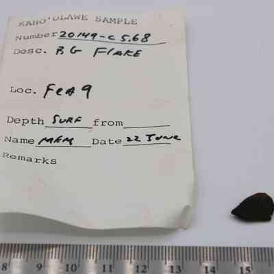 Basaltic glass flake
