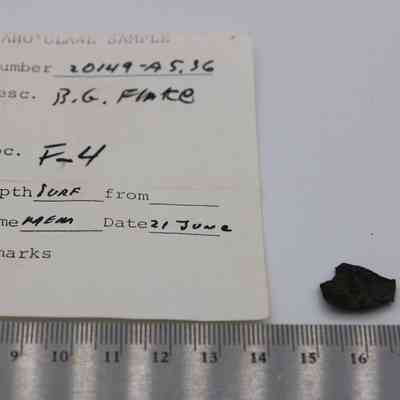 Basaltic glass flake