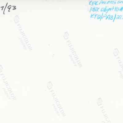 Back of photograph (KIRC Object ID #2013.019.533): The image depicts the back of a Fujicolor photograph with handwritten and printed text, including a date, identification numbers, and "Fujicolor paper" watermark.